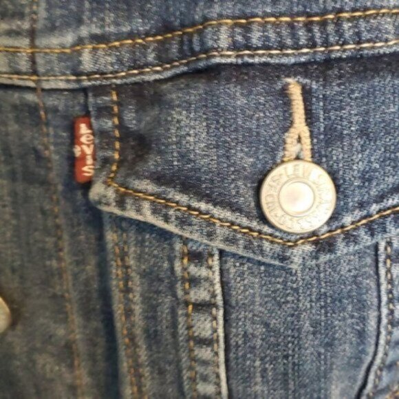 Levi's Jean jacket medium wash Size M - Picture 4 of 5